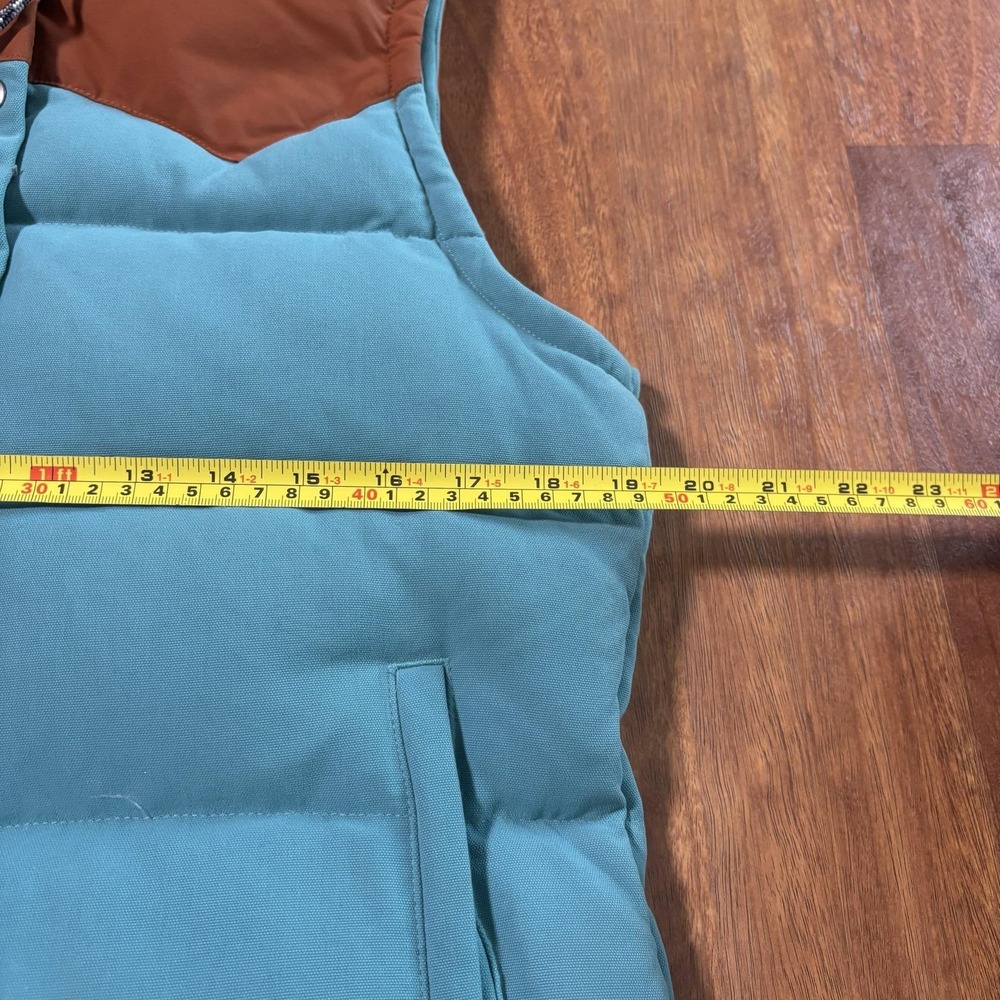 Patagonia Vest Womens Medium Blue Down Puffer Hooded Mushroom Lined STY27746 - Picture 4 of 11